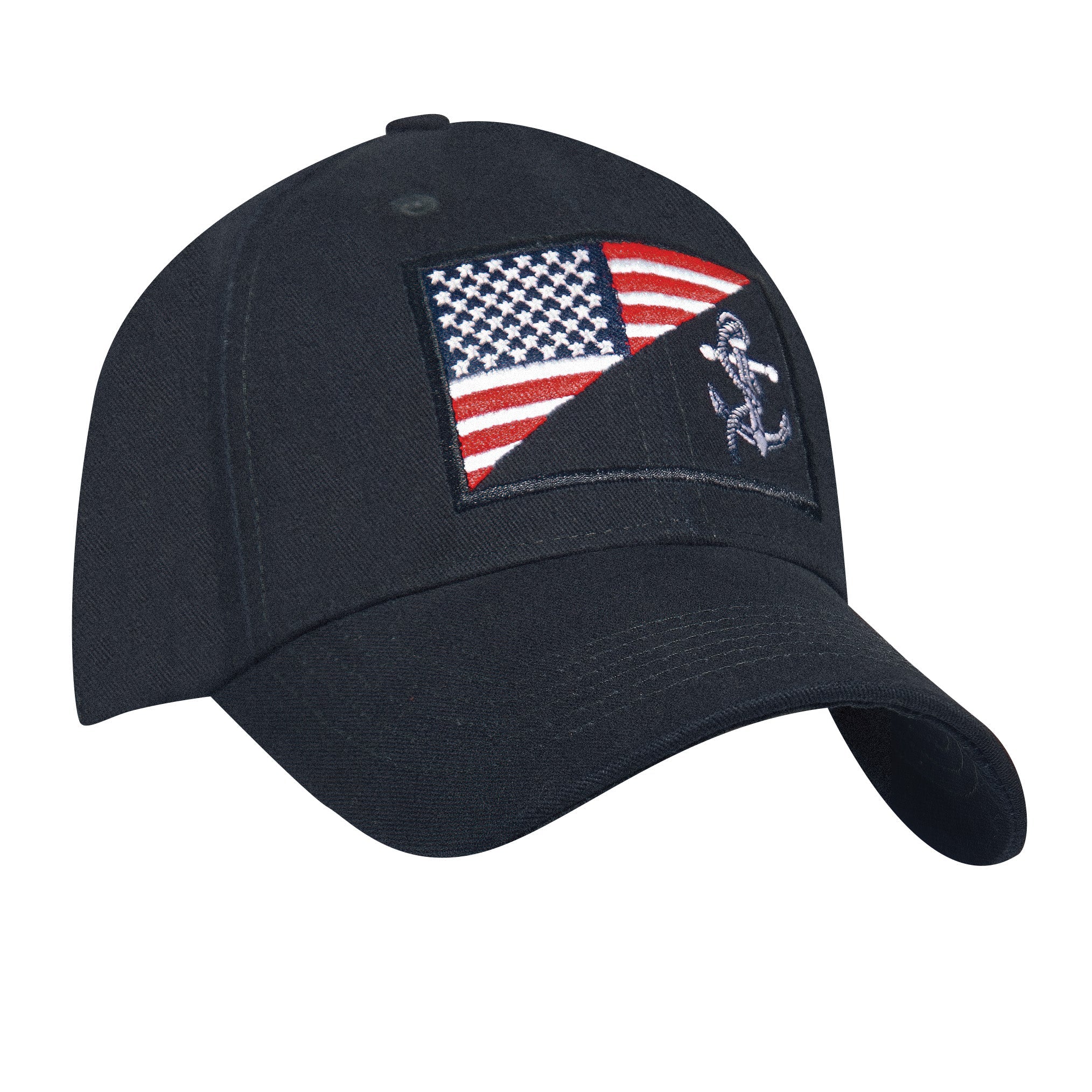 Rothco US Navy Anchor / Flag Low Profile Cap Navy Blue - Get Tight Gear