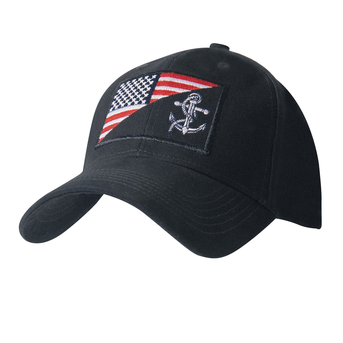 Rothco US Navy Anchor / Flag Low Profile Cap Navy Blue - Get Tight Gear