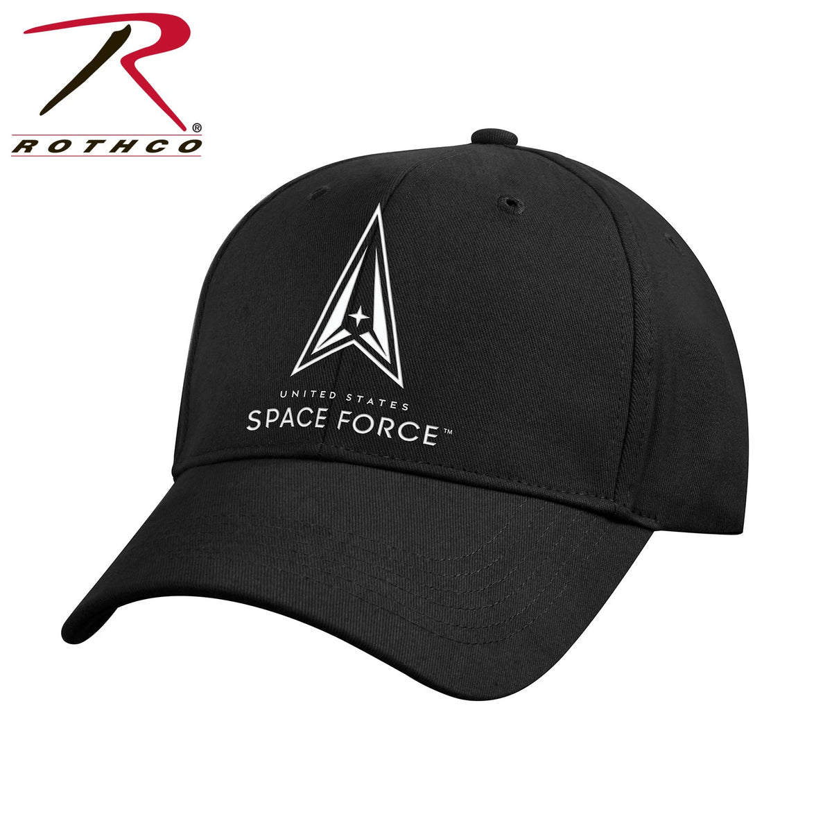 Rothco US Space Force Low Profile Cap - Black Black Size One Size - Get Tight Gear