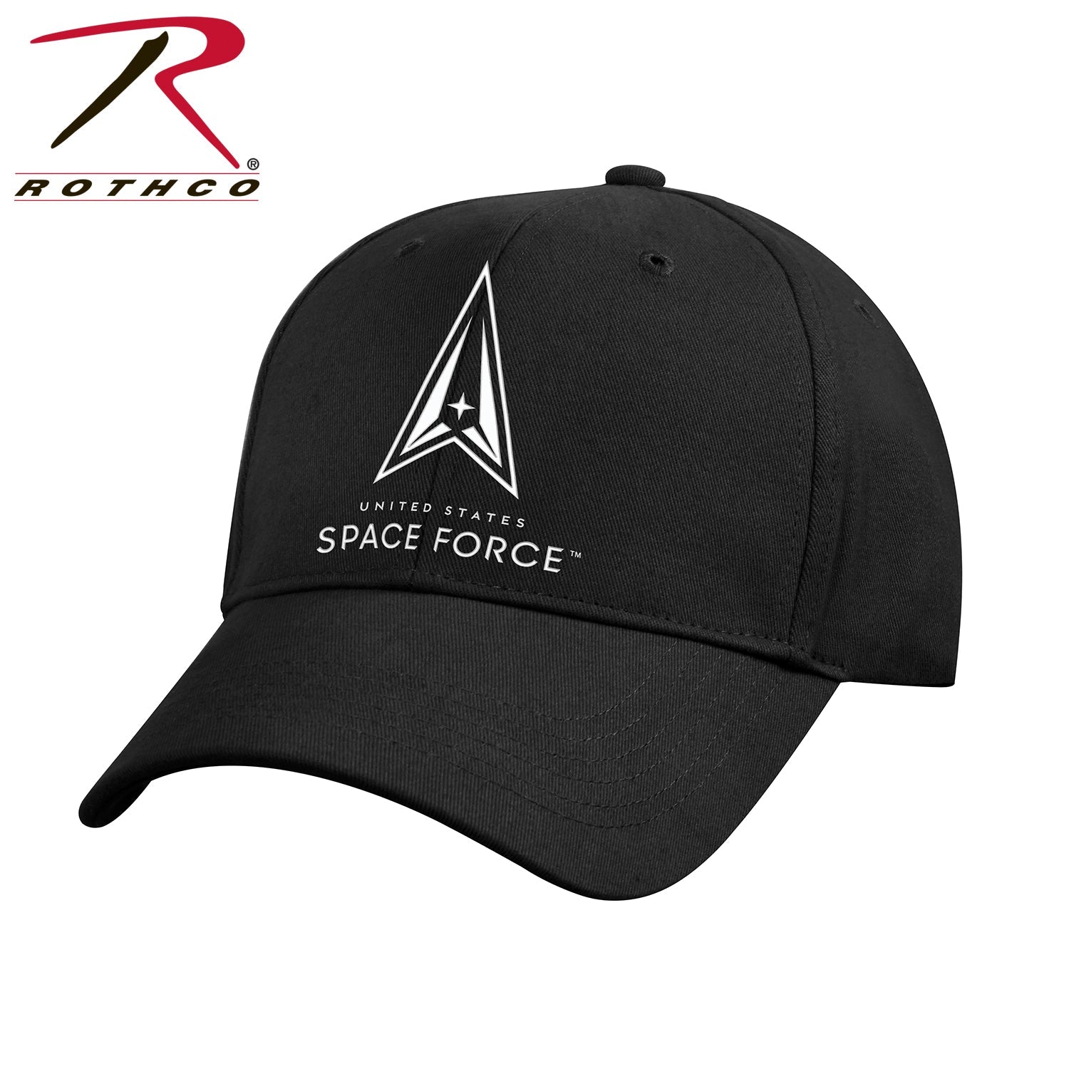 Rothco US Space Force Low Profile Cap - Black Black Size One Size - Get Tight Gear