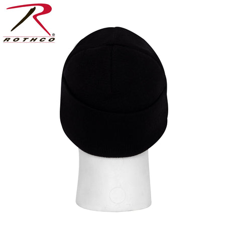 Rothco USMC Eagle, Globe and Anchor / US Flag Deluxe Fine Knit Watch Cap Black Size One Size - Get Tight Gear