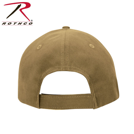 Rothco USMC Eagle, Globe and Anchor / US Flag Low Pro Cap Coyote Brown Size One Size - Get Tight Gear