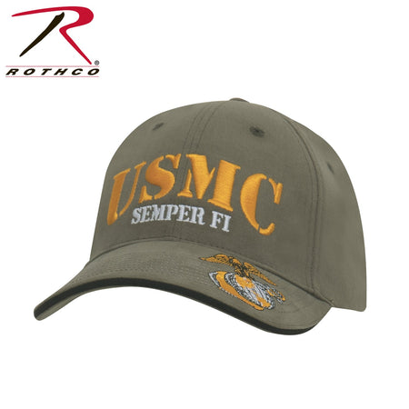 Rothco USMC Semper Fi Low Profile Cap Vintage Olive Drab Size One Size - Get Tight Gear