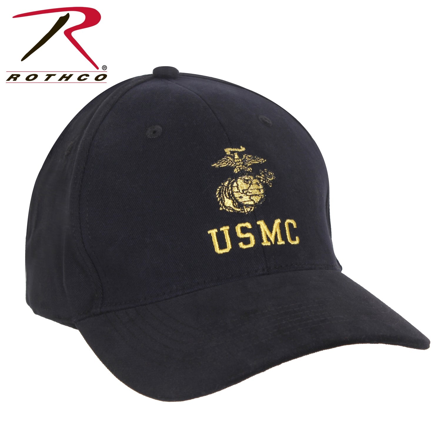 Rothco USMC With Eagle, Globe & Anchor Insignia Cap Black Size One Size - Get Tight Gear