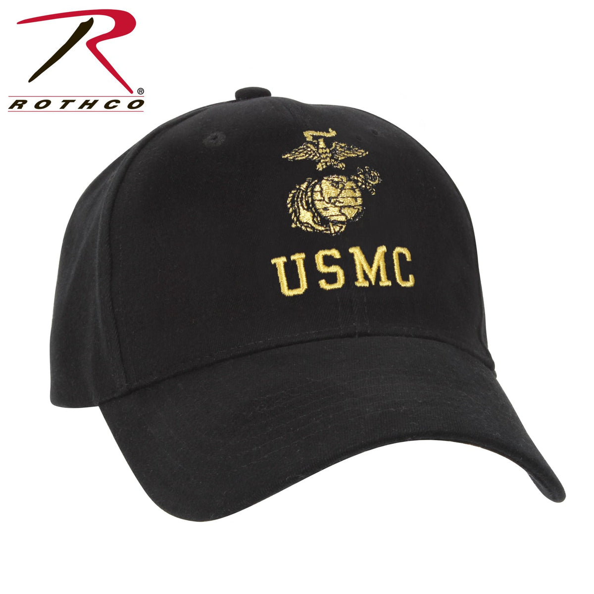 Rothco USMC With Eagle, Globe & Anchor Insignia Cap Black Size One Size - Get Tight Gear