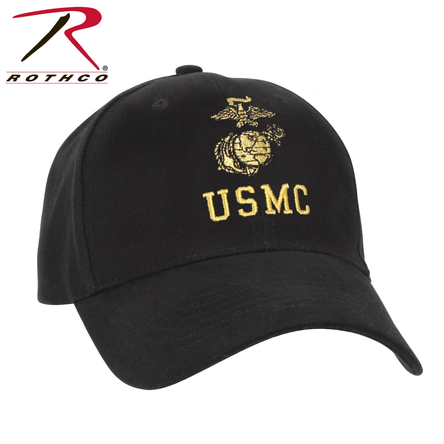 Rothco USMC With Eagle, Globe & Anchor Insignia Cap Black Size One Size - Get Tight Gear