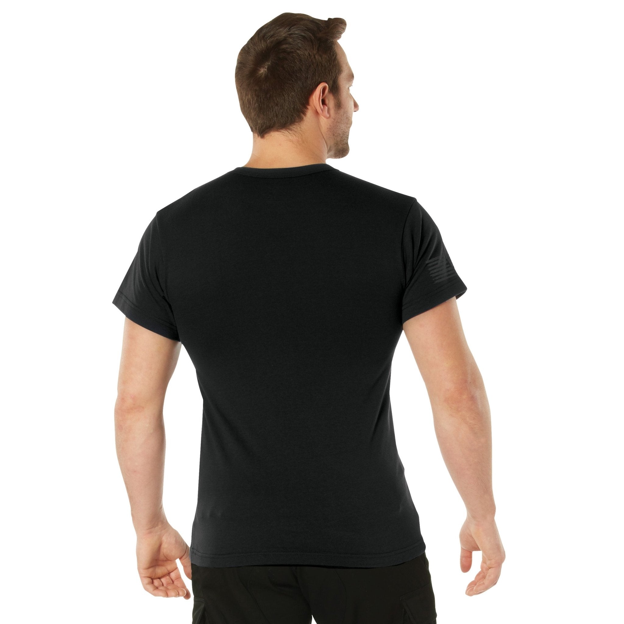 Rothco Veteran Flag T-Shirt Black Size L - Get Tight Gear