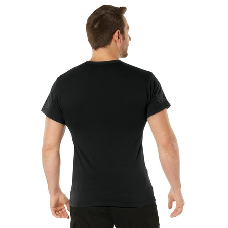 Rothco Veteran Flag T-Shirt Black Size L - Get Tight Gear