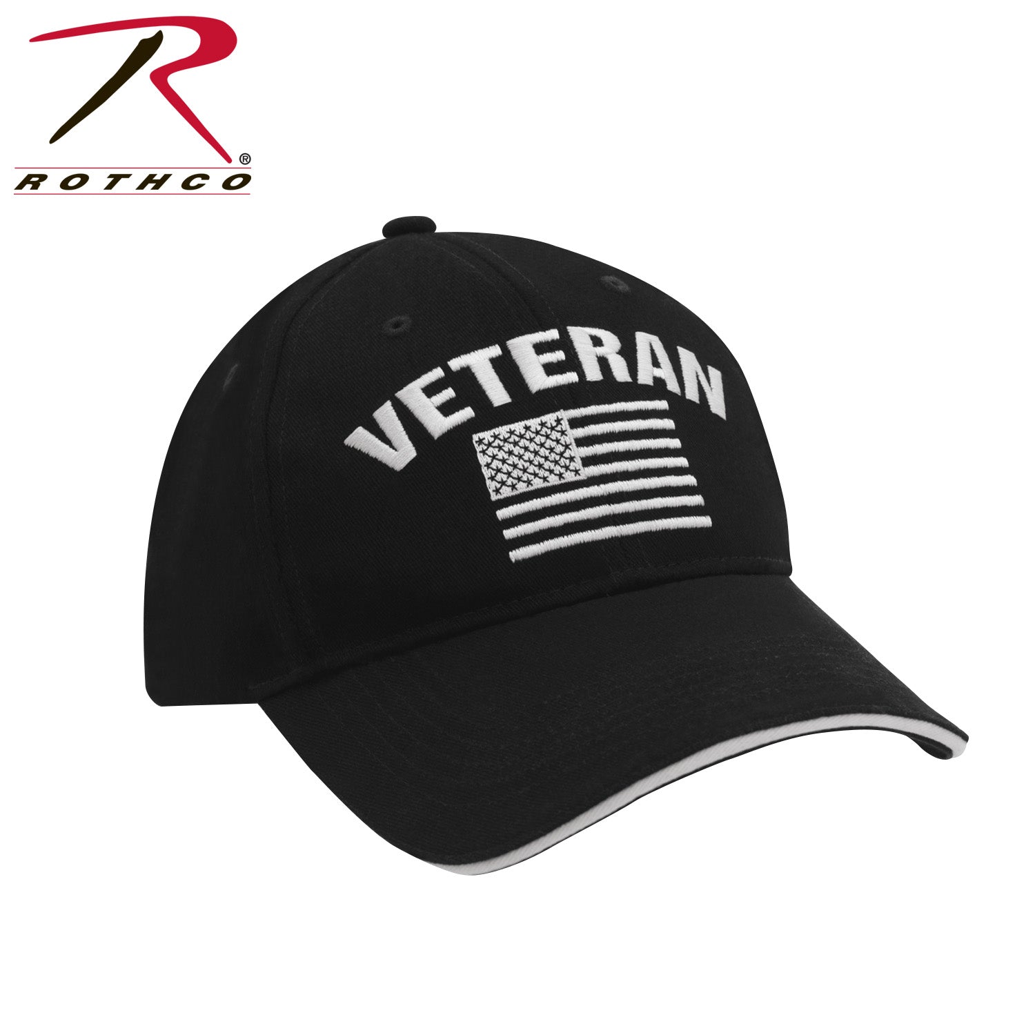 Rothco Veteran Low Profile Cap Black Size One Size - Get Tight Gear