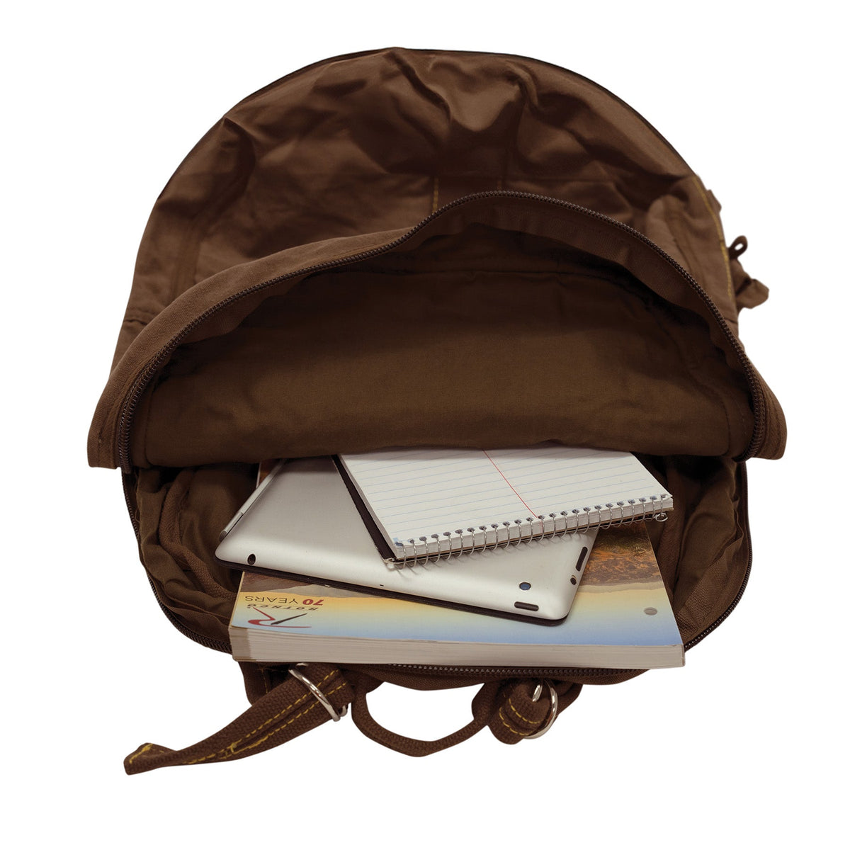 Rothco Vintage Canvas Flight Bag Brown - Get Tight Gear