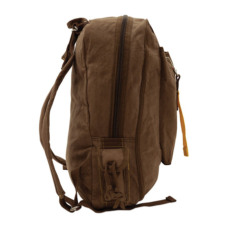 Rothco Vintage Canvas Flight Bag Brown - Get Tight Gear
