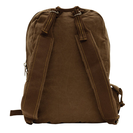 Rothco Vintage Canvas Flight Bag Brown - Get Tight Gear