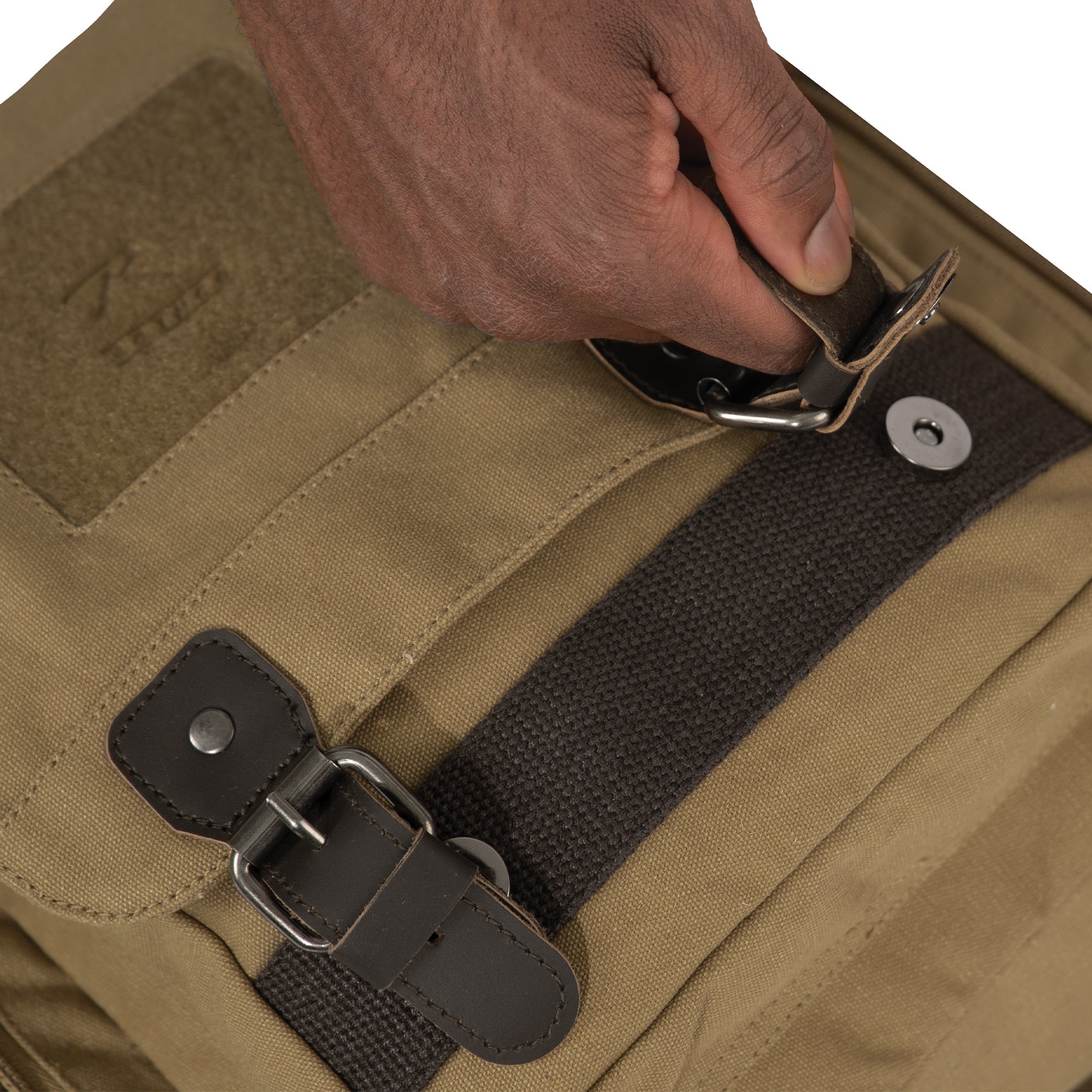 Rothco Vintage Canvas Sling Backpack Coyote Brown - Get Tight Gear