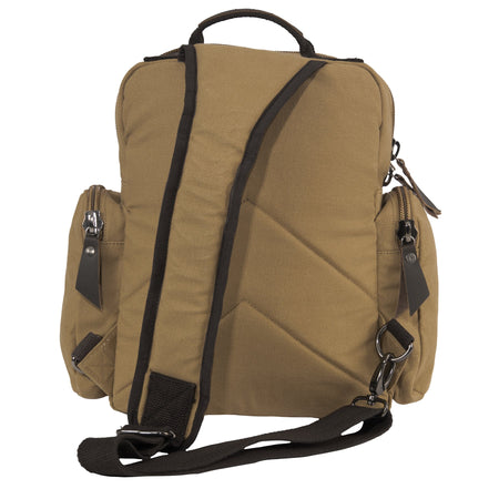 Rothco Vintage Canvas Sling Backpack Coyote Brown - Get Tight Gear