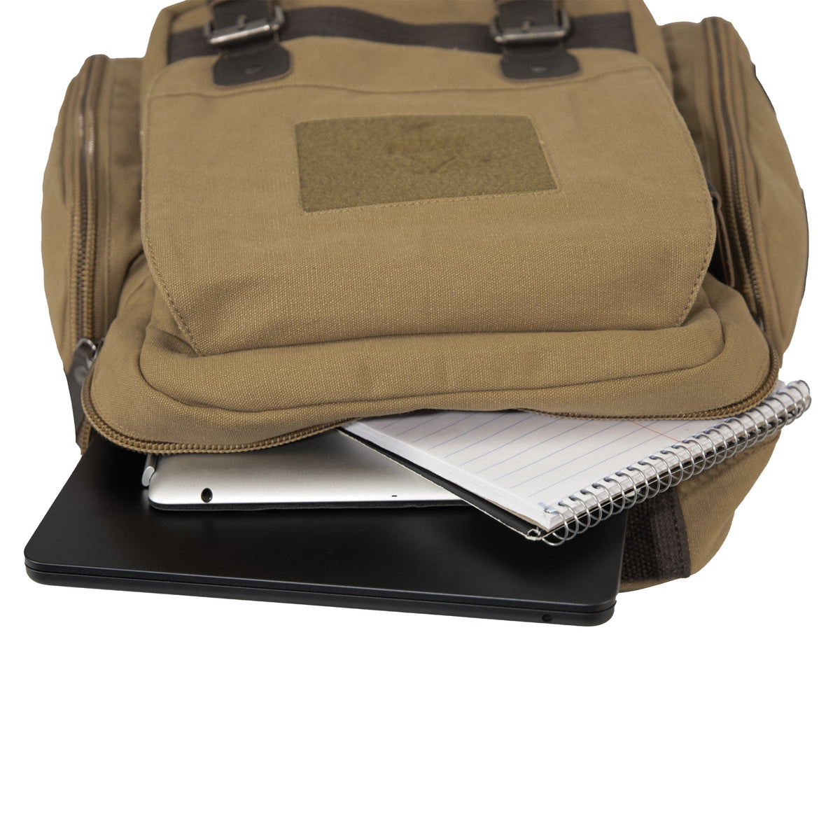 Rothco Vintage Canvas Sling Backpack Coyote Brown - Get Tight Gear