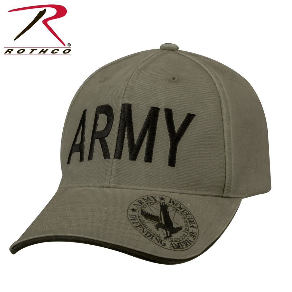 Rothco Vintage Deluxe Army Low Profile Insignia Cap Olive Drab - Get Tight Gear