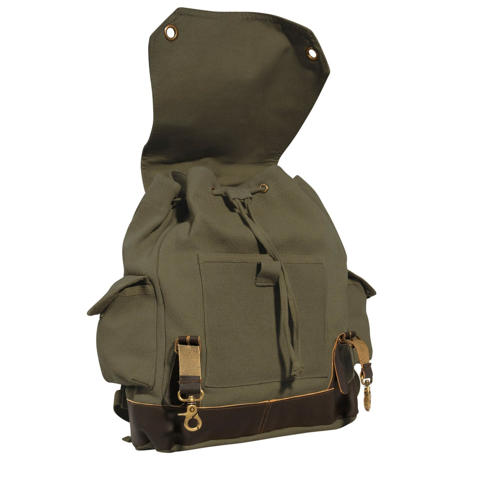 Rothco Vintage Expedition Rucksack Olive Drab - Get Tight Gear