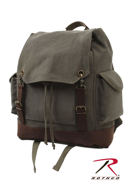 Rothco Vintage Expedition Rucksack Olive Drab - Get Tight Gear