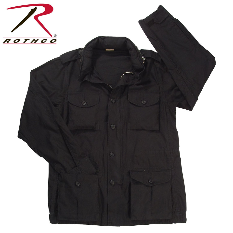 Rothco Vintage Lightweight M - 65 Field Jacket Black Size XL - Get Tight Gear