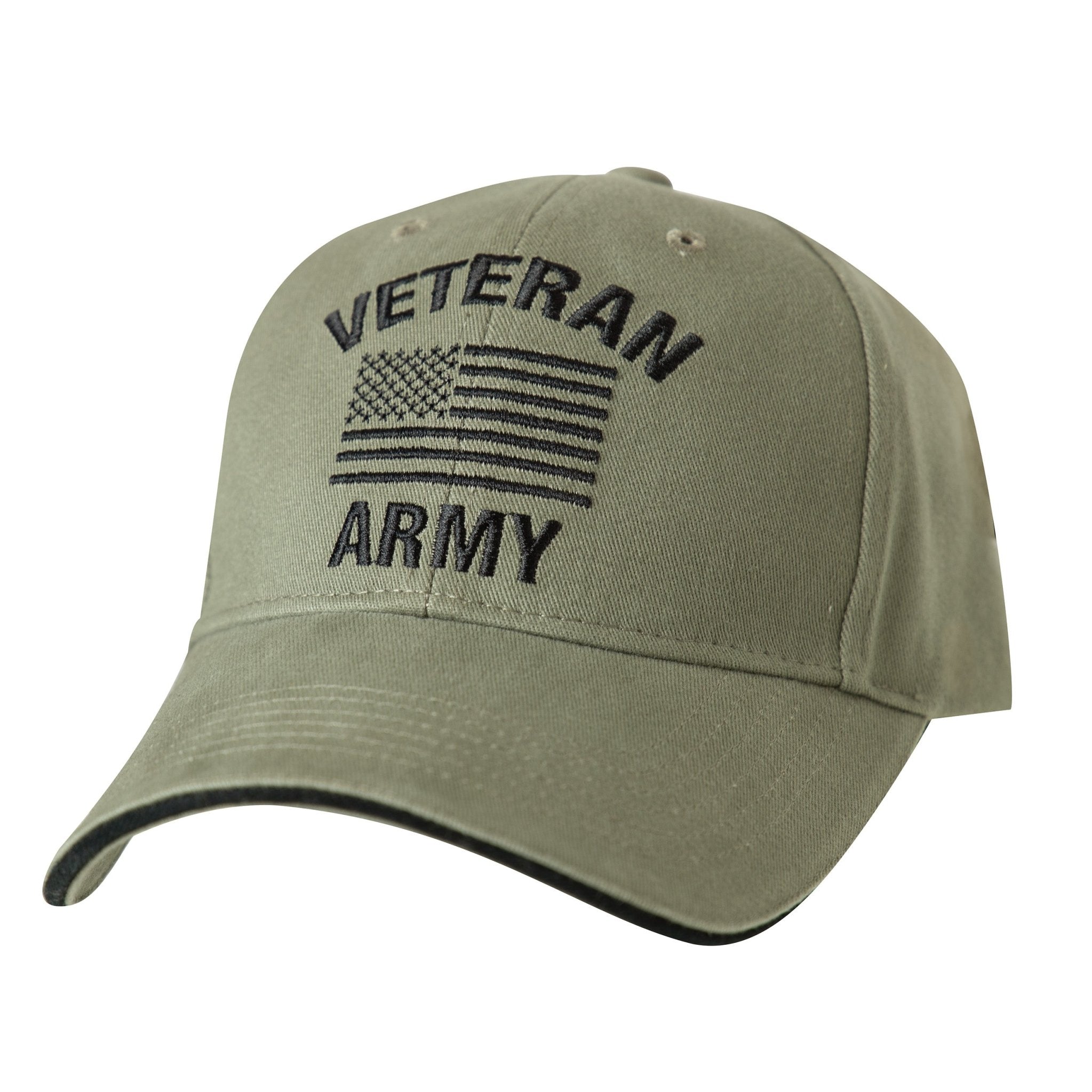 Rothco Vintage Low Profile Cap - Army Veteran Vintage Olive Drab Size One Size - Get Tight Gear