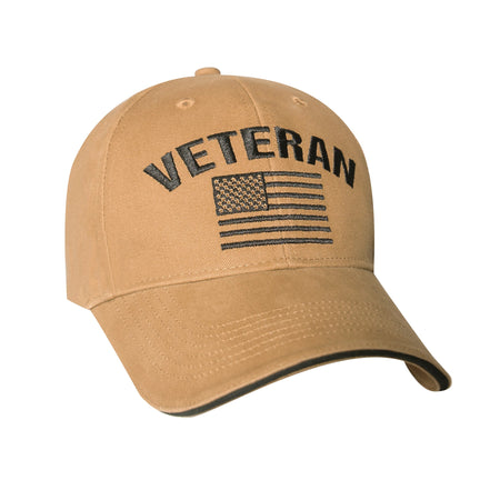 Rothco Vintage Veteran Low Pro Cap Coyote Brown - Get Tight Gear