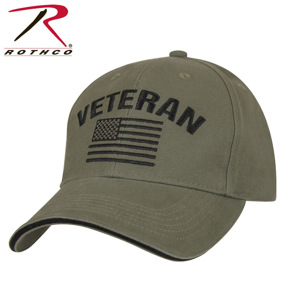 Rothco Vintage Veteran Low Pro Cap Olive Drab Size One Size - Get Tight Gear