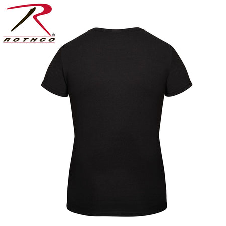 Rothco Womens Distressed US Flag Long T-Shirt Black / White Size XS - Get Tight Gear