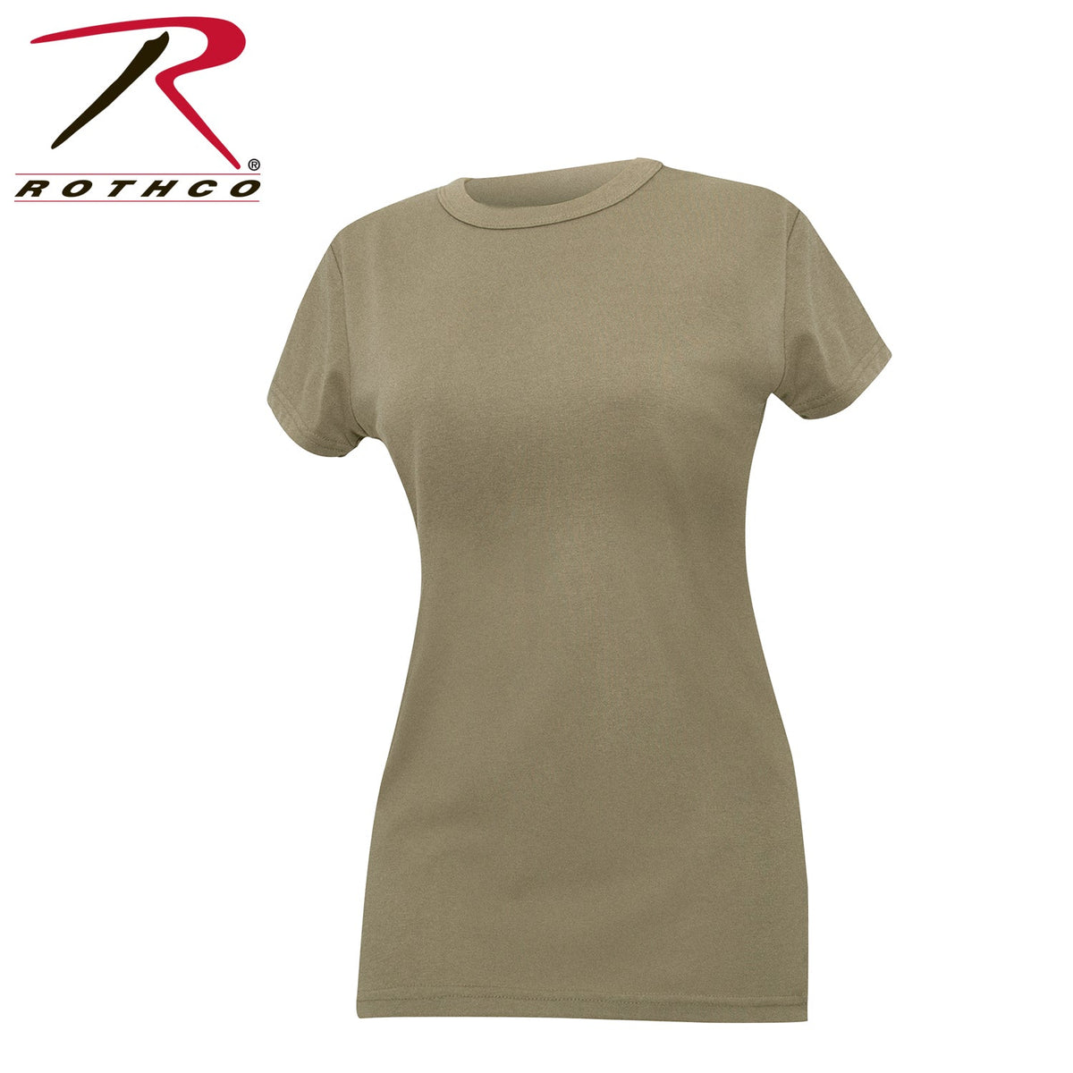 Rothco Womens Longer T-shirt - Coyote Brown Coyote Brown Size 2XL - Get Tight Gear