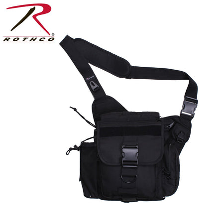 Rothco XL Advanced Tactical Shoulder Bag Black - Get Tight Gear