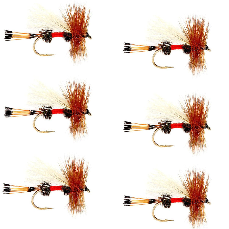 Royal Trude Classic Hair Wing Dry Fly - 6 Flies Hook Size 16 - Get Tight Gear
