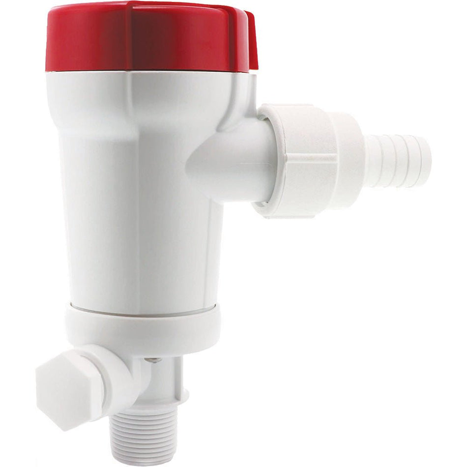 Rule 1100 GPH Livewell Pump Straight Seacock Inlet - Get Tight Gear