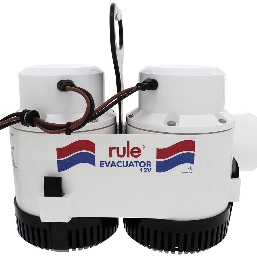 Rule 7700D GPH Evacuator High Volume Utility Pump - 12V - Get Tight Gear