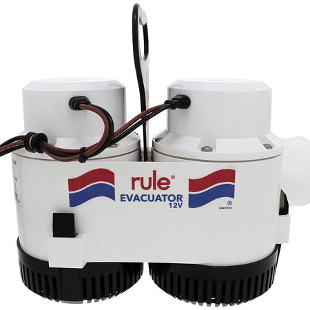 Rule 7700D GPH Evacuator High Volume Utility Pump - 12V - Get Tight Gear