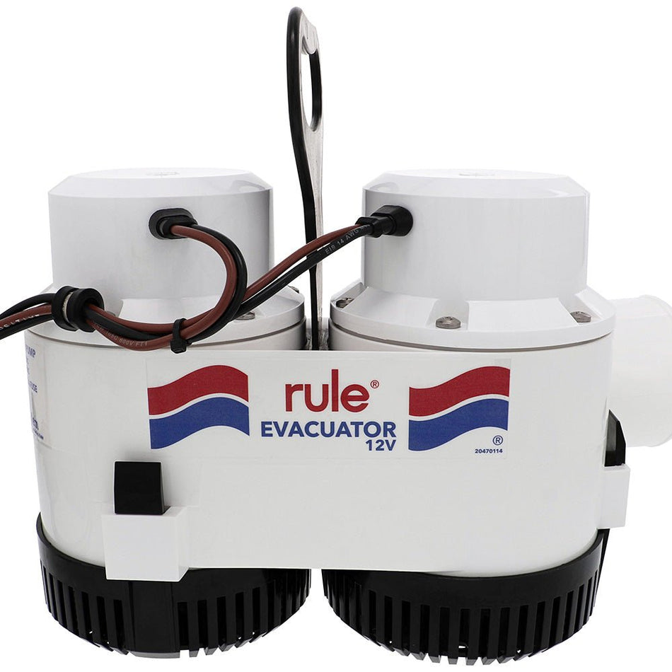 Rule 7700D GPH Evacuator High Volume Utility Pump - 12V - Get Tight Gear