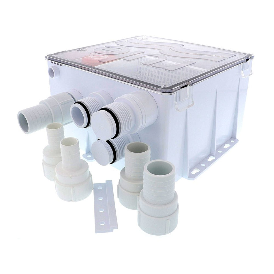 Rule Shower Drain Box w/1100 GPH Pump - 24V - Get Tight Gear