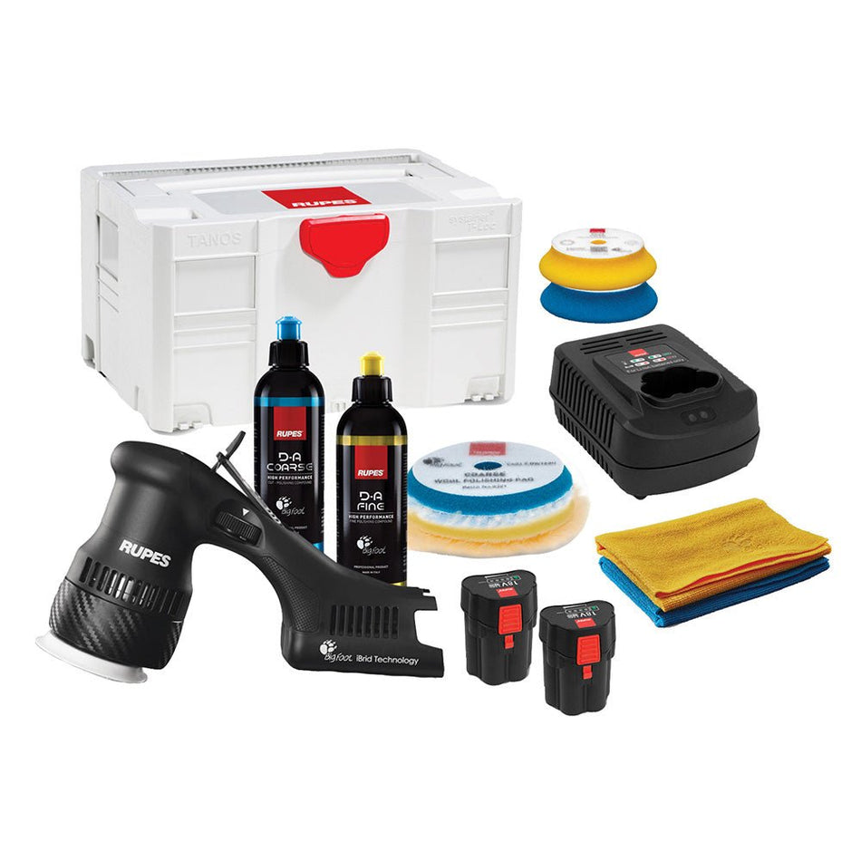 RUPES Bigfoot HLR75 Mini iBrid Polisher Kit Beta - Get Tight Gear