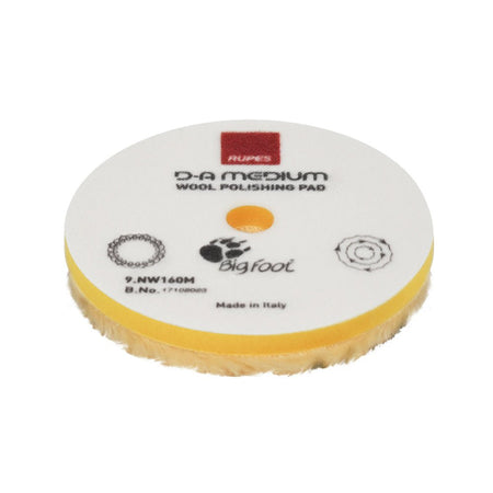 RUPES D - A Medium Wool Polishing Pad 80mm - Yellow - Get Tight Gear