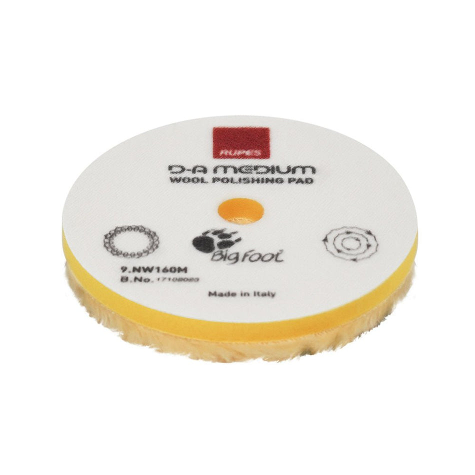 RUPES D - A Medium Wool Polishing Pad 80mm - Yellow - Get Tight Gear