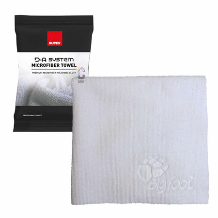 RUPES D - A System Microfiber Towel 16x16 - White - Get Tight Gear