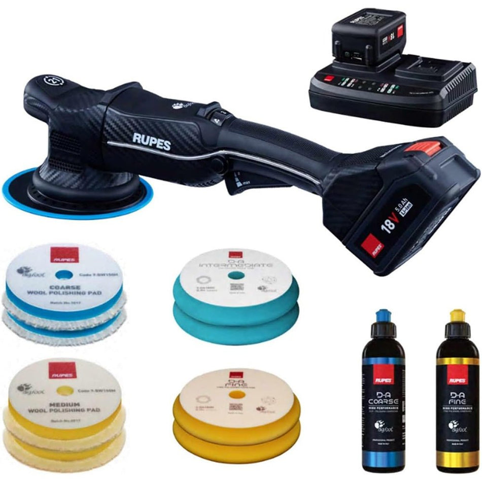 RUPES Random Orbital Polisher Bigfoot HLR21 iBrid Basic Kit - Get Tight Gear