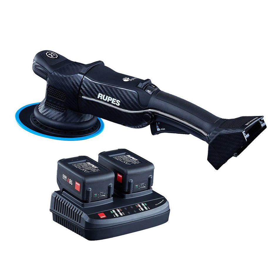 RUPES Random Orbital Polisher Bigfoot HLR21 iBrid Tool Plus Charger & 2 - Batteries - Get Tight Gear