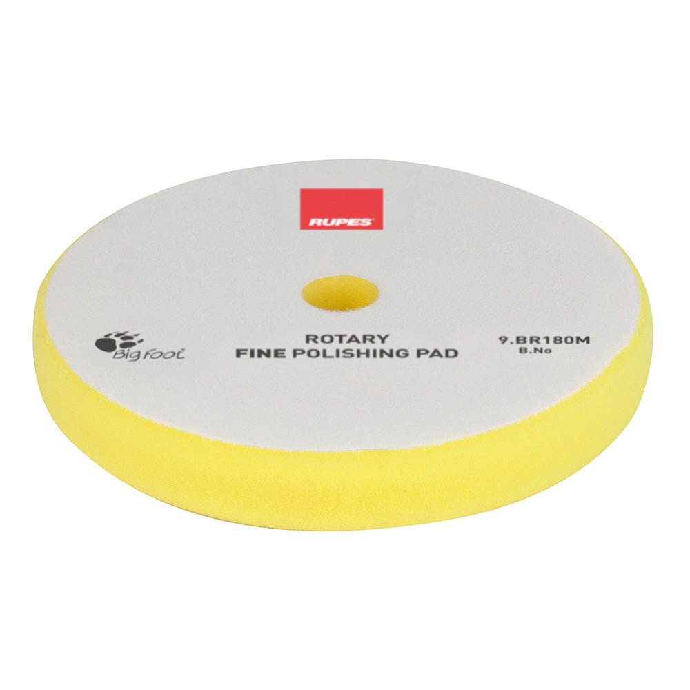 RUPES Rotary Fine Polishing Foam Pad 155/160mm - Yellow - Get Tight Gear