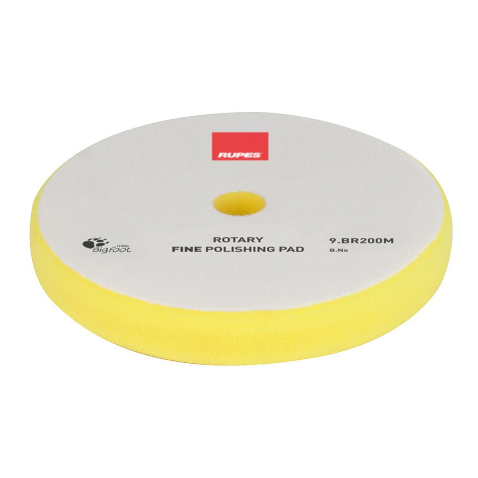 RUPES Rotary Fine Polishing Foam Pad 175/180mm - Yellow - Get Tight Gear