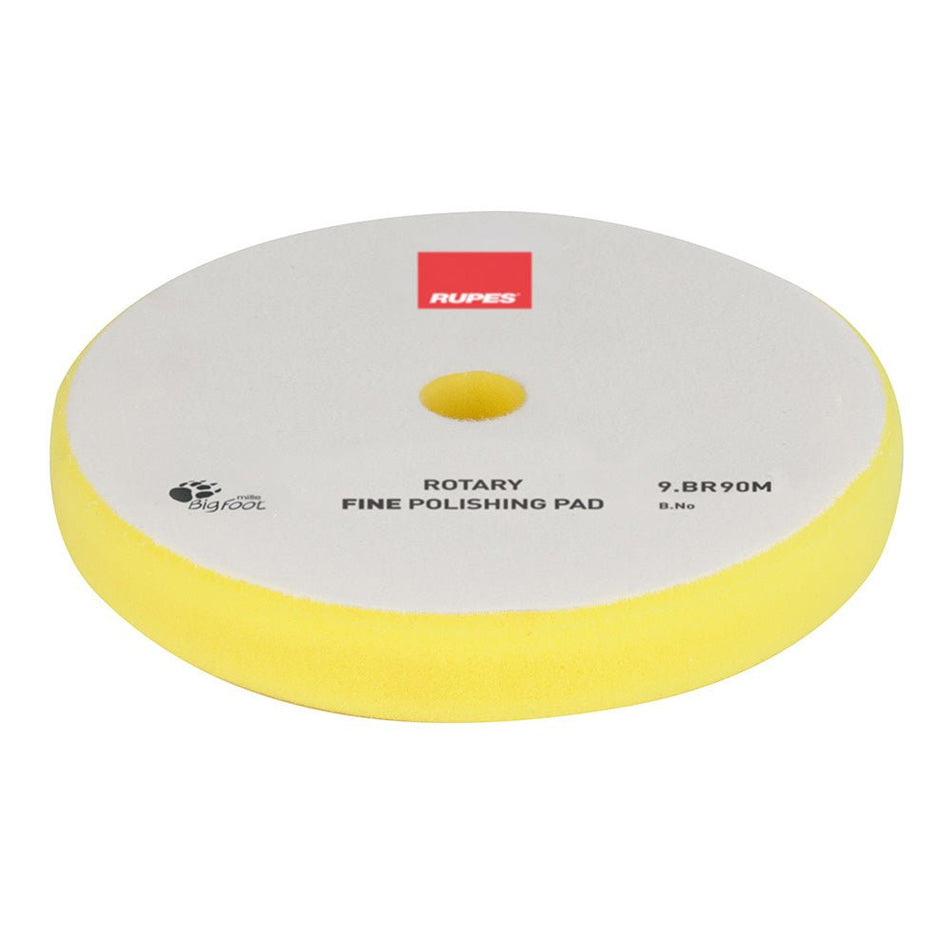 RUPES Rotary Fine Polishing Foam Pad 75/90mm - Yellow - Get Tight Gear