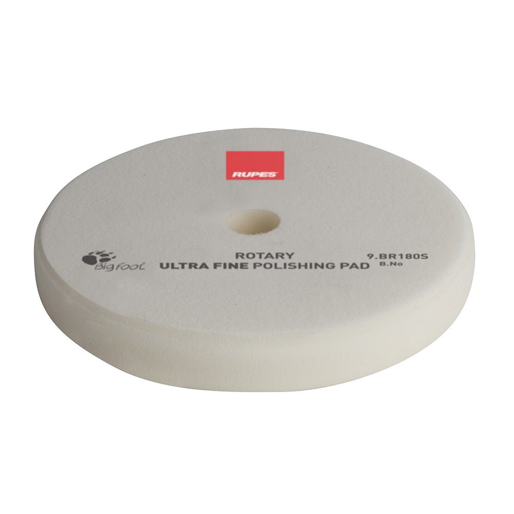 RUPES Rotary Ultra - Fine Polishing Foam Pad 155/160mm - White - Get Tight Gear