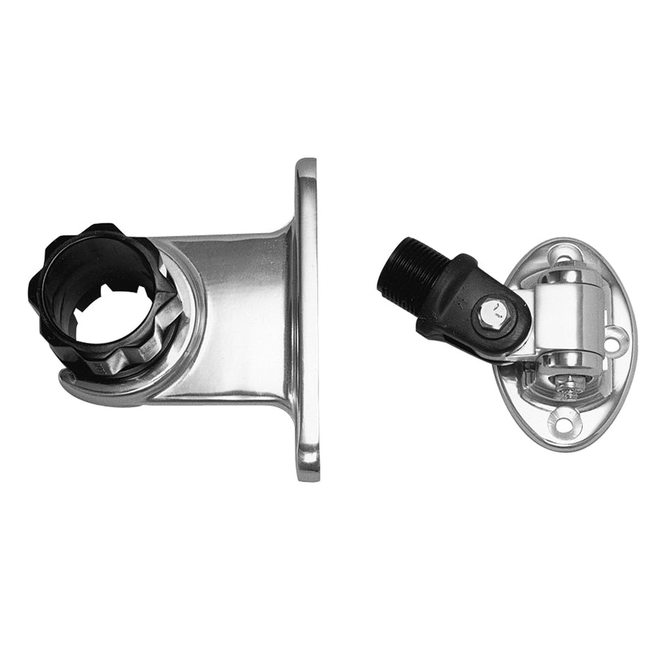 Rupp Standard Antenna Mount Support w/4 - Way Base & 1.5" Collar - Get Tight Gear