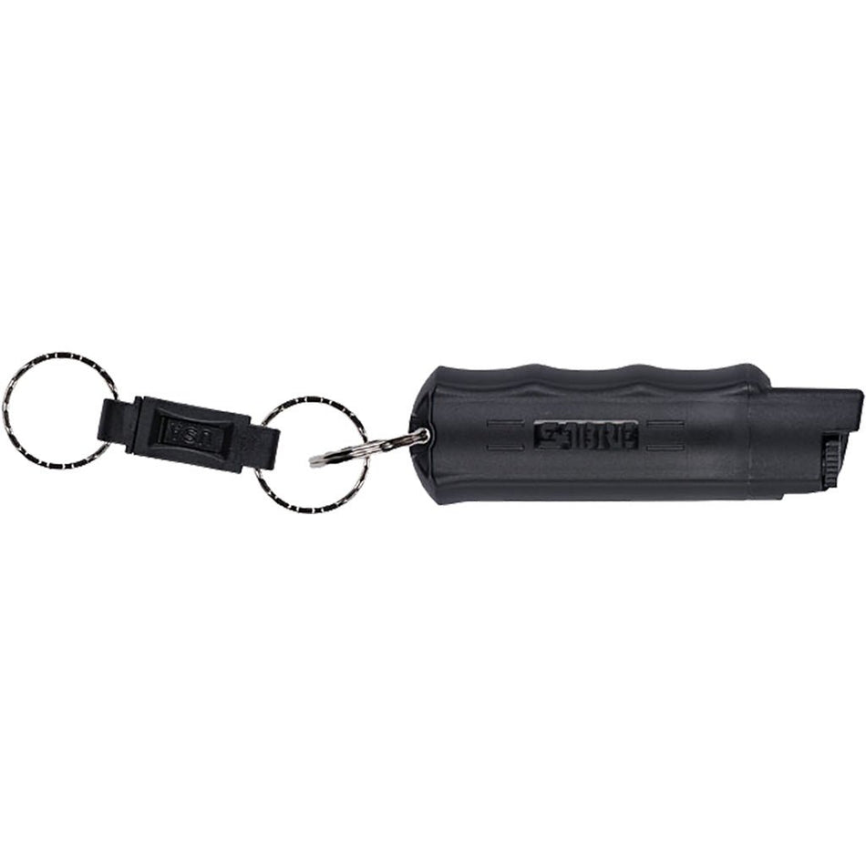 Sabre 3 - in - 1 Key Chain Pepper Spray Black Hardcase with Quick Release Key Ring - Get Tight Gear