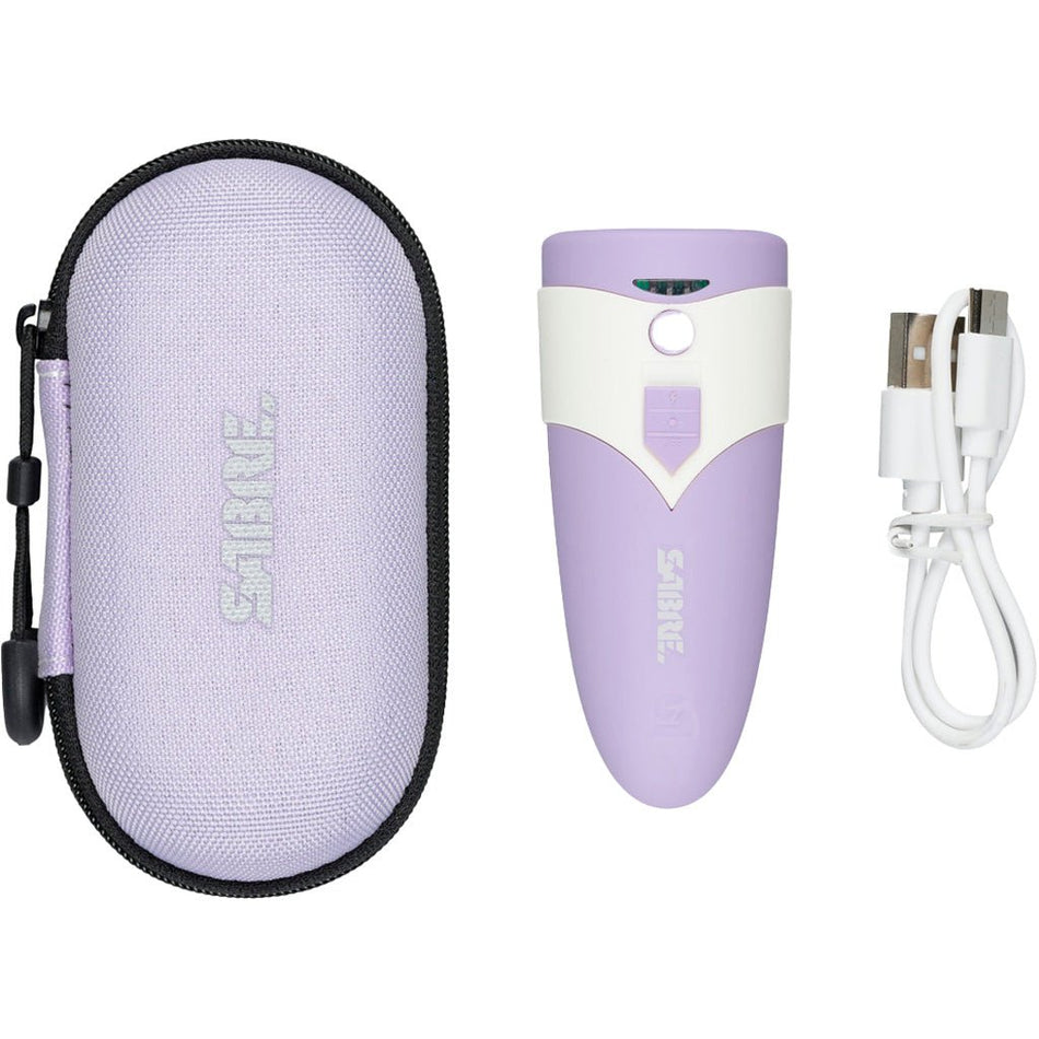 Sabre 3 - in - 1 Mini Stun Gun with Alarm and LED Light Purple - Get Tight Gear