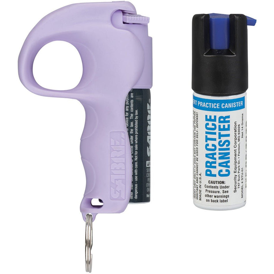 Sabre Easy Aim Pepper Spray w/Practice Spray Lavender - Get Tight Gear