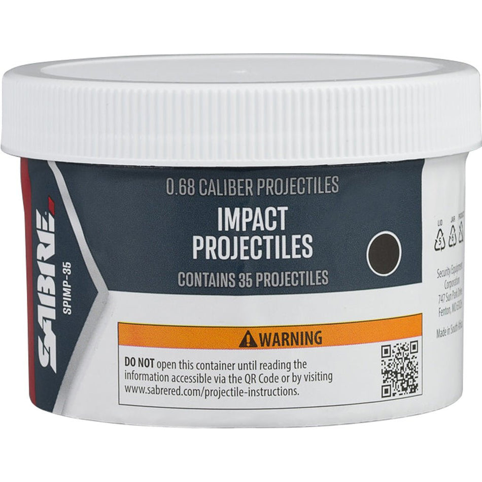 Sabre Impact 0.68 Caliber Projectile 35ct - Get Tight Gear